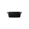 Bandeja Horno Rectangular Negro Mate 23cm