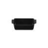 Bandeja Horno Rectangular Negro Mate 23cm