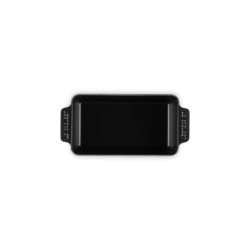 Bandeja Horno Rectangular Negro Mate 23cm