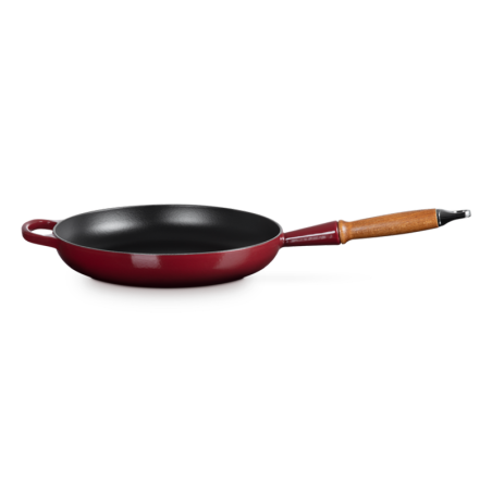 Frying Pan with Wooden Handle 28cm Garnet