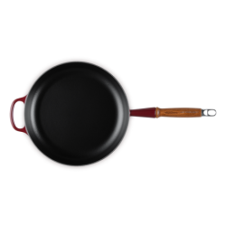 Frying Pan with Wooden Handle 28cm Garnet