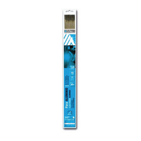 Electrodo para Aluminio 2,5 x 350 mm 10 Un. Solter