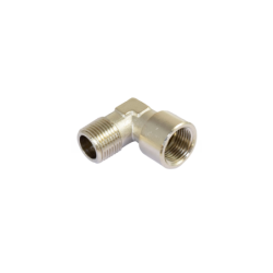 Bracket 3/8" female x 3/8" male, nickel-