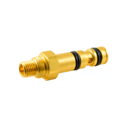 Axle with water guiding for hose
