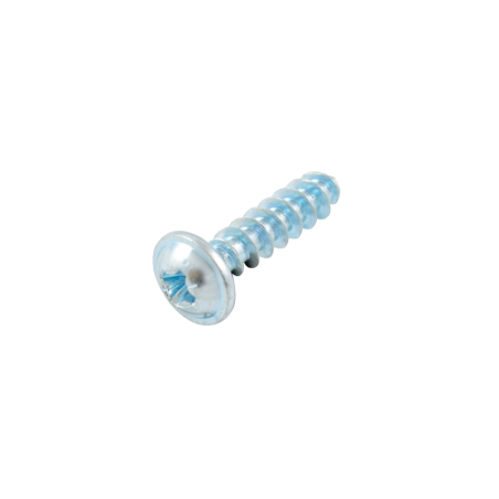 Plastic screw 5.0 x 20 blue galvanised