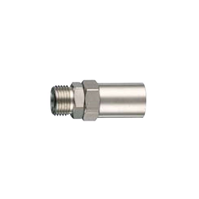 Conector De Rosca Macho De Grande Tamanho Com Luva Para Mangueira De Borracha 28/B 3/8 M ø 13 x 23 mm ANi