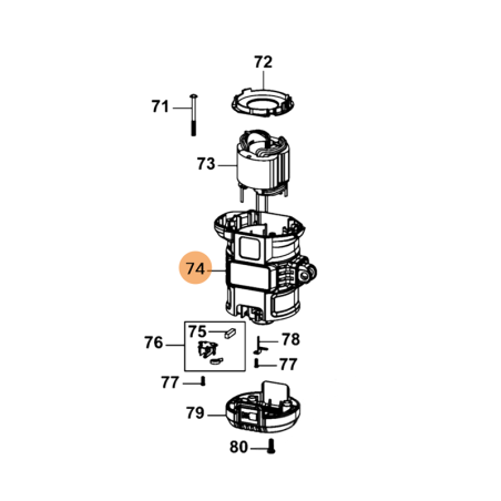 Motor de Alojamento BLACK DECKER