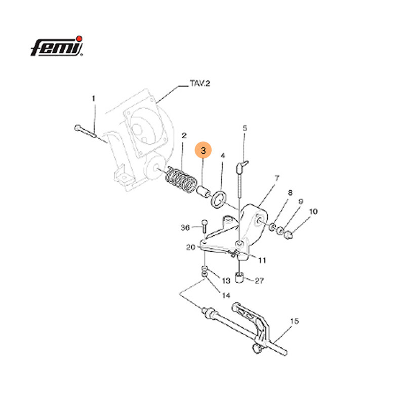 FEMI Bushing Fe Sint. D.14X22 H25