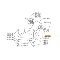 0100714*PORCA M14 ALTO UNI 5587 ZN