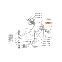 0102114*PORCA M14 UNI 5721 ZN