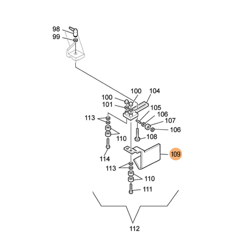 FEMI Blade Guide Back Protection for Band Saw