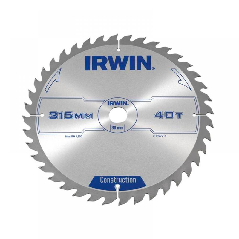 Hoja circular para sierras de uso general CSB Ø315mmx40T IRWIN
