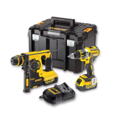 Kit Dewalt Taladro sin escobillas [DCD790] + Taladro percutor [DCH253] + 2 Bat. 4,0