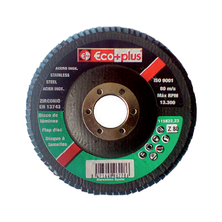 ECO-PLUS Flap Disc Zirconium EZ 40 125 x 22 mm