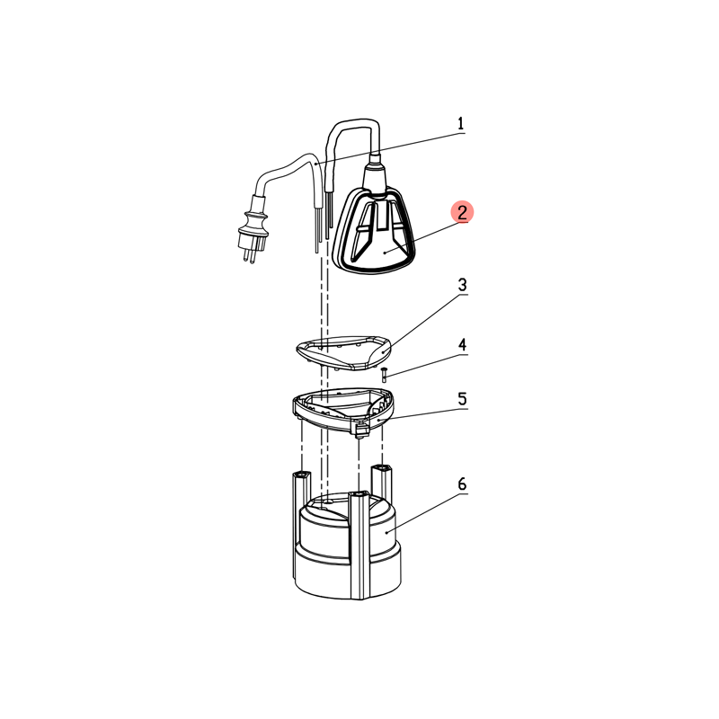 Interruptor de Flotador Bomba Águas Limpias 400W CHEMITOOL AGRO