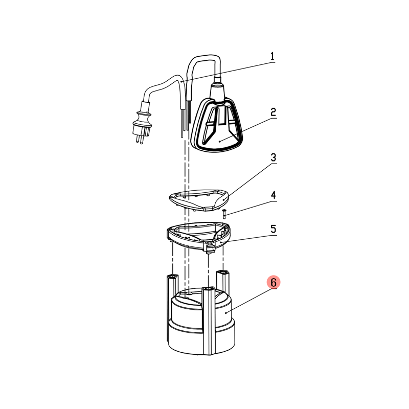 CHEMITOOL AGRO Pump Cover Clean Water Pump 250W CHEMITOOL AGRO Pump Cover Clean Water Pump 250W