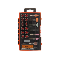 Conjunto de Acessórios Rotativos de 42 Peças com Estojo BLACK DECKER