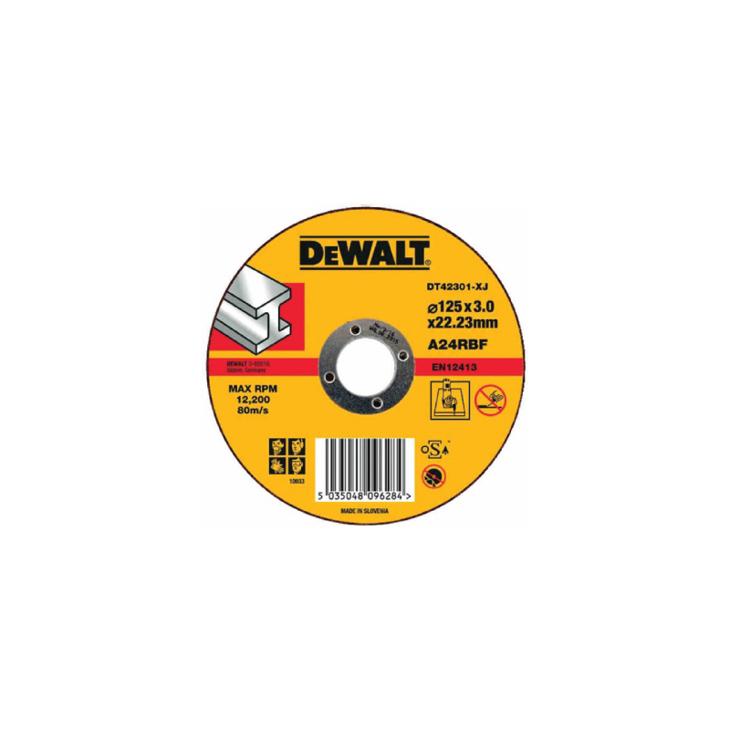 25 Discos De Corte Para Metal DeWalt 125mmx3mm 25 Discos De Corte Para Metal DeWalt 125mmx3mm