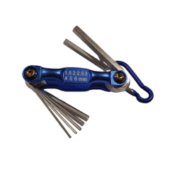 JOGO 7 CHAVES ALLEN CR-V 1,5-6MM ALUMIN.