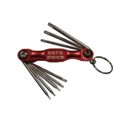 JOGO 8 CHAVES TORX  CR-V T5 - T20 ALUMIN