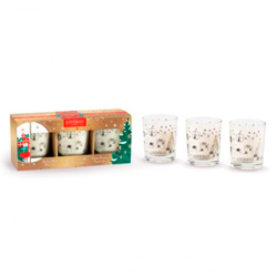 Caixa com 3 Mini-Velas Perfumadas - Edição Natal