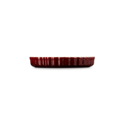 Stoneware Fluted Flan Dish 28cm - Garnet