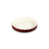 Stoneware Fluted Flan Dish 28cm - Garnet