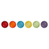 Set of 6 Snack Bowls 330ml - Rainbow