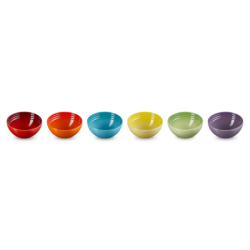 Set of 6 Snack Bowls 330ml - Rainbow