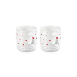 Set of 2 Hearts Mugs 350ml - L'Amour