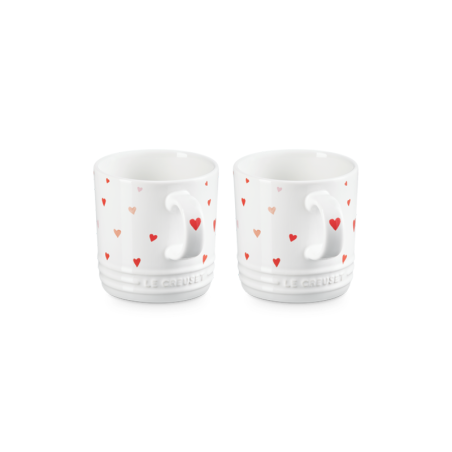 Set of 2 Hearts Mugs 350ml - L'Amour