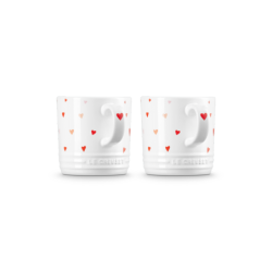 Set of 2 Hearts Mugs 350ml - L'Amour