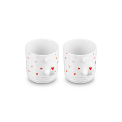 Set of 2 Hearts Mugs 350ml - L'Amour