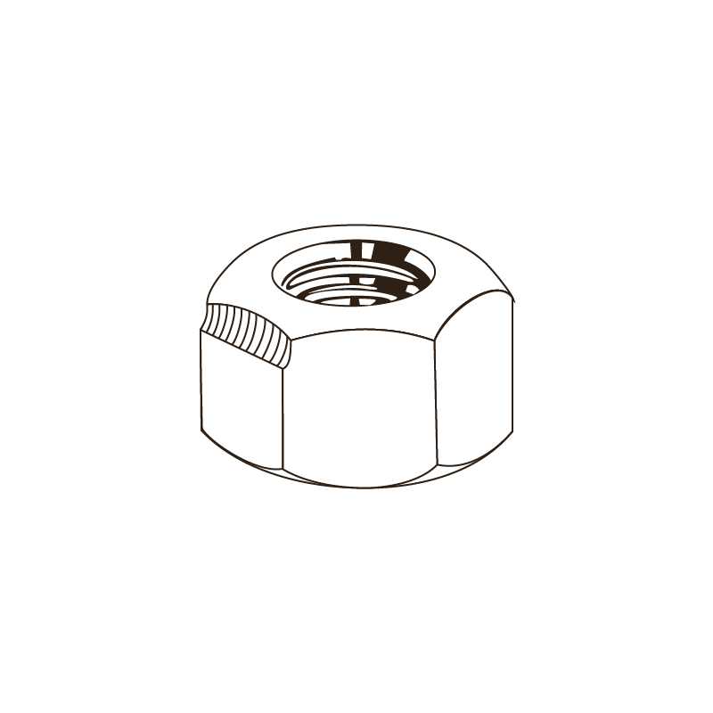 CHEMITOOL Non-Metallic Nylon Self-locking Hex Nut (High Type) DIN 982 M10 A2 Passivated Stainless Steel