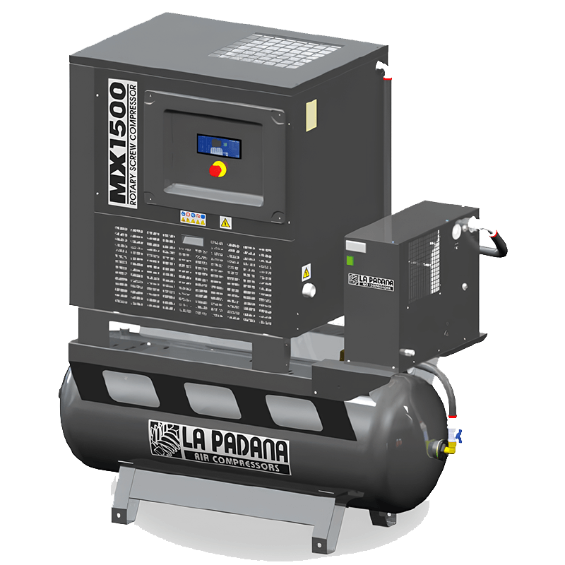 Compressor de Parafuso Coaxial MaxtAir MX 1500-500 E LA PADANA Compressor de Parafuso Coaxial MaxtAir MX 1500-500 E LA PADANA