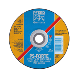 PFERD Grinding Wheels Universal Line PSF Steelox E 115-4,1 A 46 M PSF-Inox-Pipe/22,23