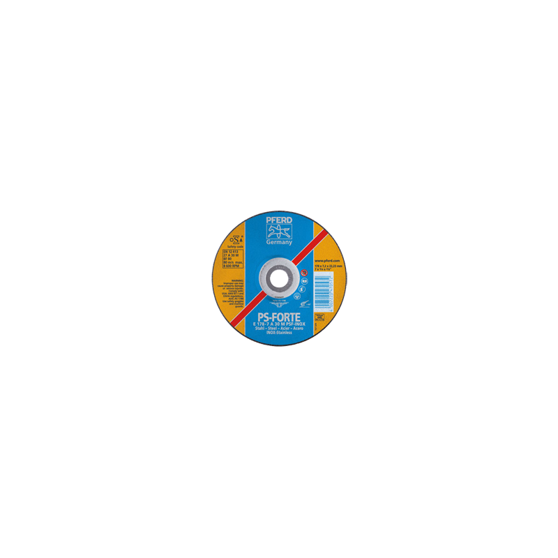 PFERD Grinding Wheels Universal Line PSF Steelox E 115-4,1 A 46 M PSF-Inox-Pipe/22,23