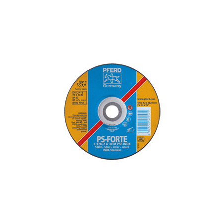 Discos De Rebarbar Linha Universal PS-Forte Inox PFERD E 115-4,1 A 46 M PSF-Inox-Pipe/22,23