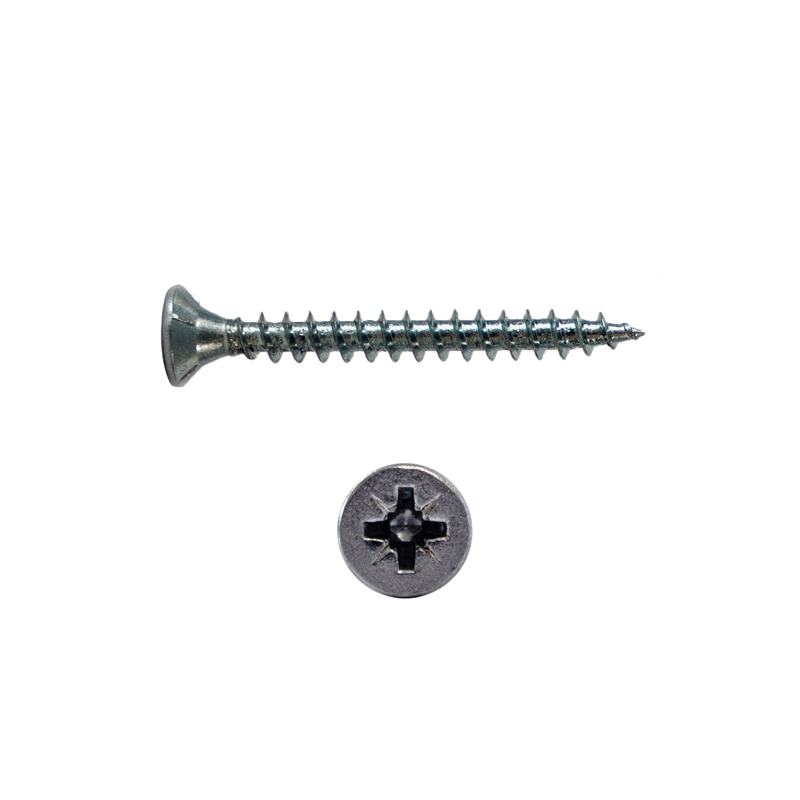 CHEMITOOL FASTENERS WOODPRO Chipboard Screw Countersunk Head 4x30mm, Pozidriv, Full Thread DIN7505A-ZN CHEMITOOL FASTENERS WOODPRO Chipboard Screw Countersunk Head 4x30mm, Pozidriv, Full Thread DIN7505A-ZN