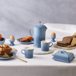Stoneware Butter Dish Chambray