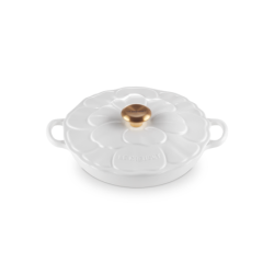 Cacerola Baja Pétalo Blanco 26cm