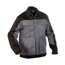 DASSY Lugano Two-Tone Work Jacket L +/- 245 g/m² Grey/Black