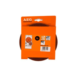 AEG Abrasive Discs - Hook and Loop with 6 Holes Grit 40