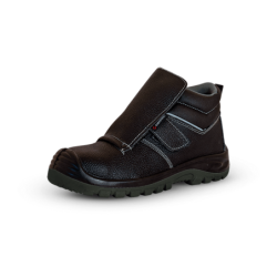 BOTA PROTEÇÃO SOLDADOR PELE  AÇO  REF:47