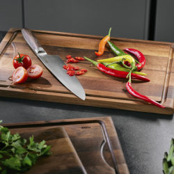 Large Chopping Board with Juice Groove - Enno