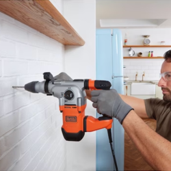 Martelo SDS-Plus 1250W com Mala BLACK DECKER