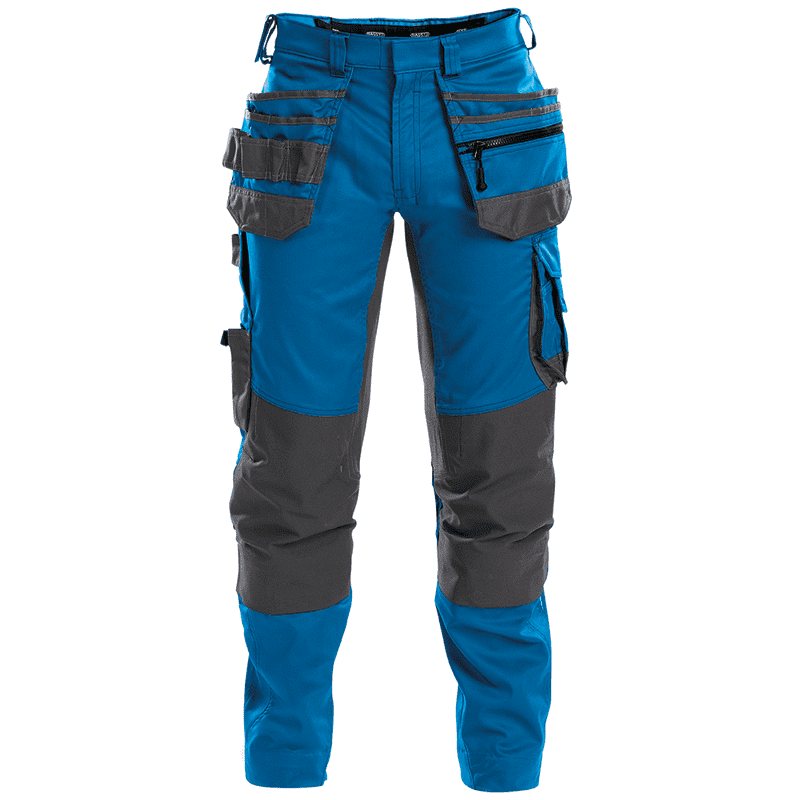 DASSY Flux Work Trousers n.º 44 +/- 245 g/m² Azure Blue/Grey