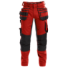 DASSY Flux Work Trousers n.º 44 +/- 245 g/m² Red/Black
