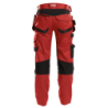 DASSY Flux Work Trousers n.º 44 +/- 245 g/m² Red/Black