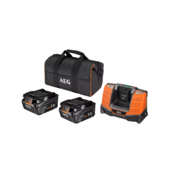 AEG 18V PROLITHIUM-ION™ HD Kit - 2 5.0Ah HD Batteries and Charger